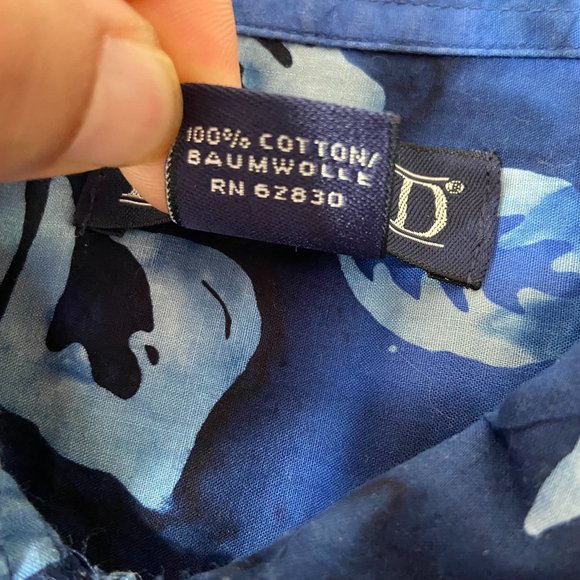 Land's End - Men's  Button-Up Hawain Shirt Sz XL - Picture 4 of 8